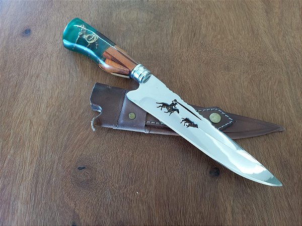 FACA 8" HIBRIDA "LAÇADOR, CAVALO, TOURO"