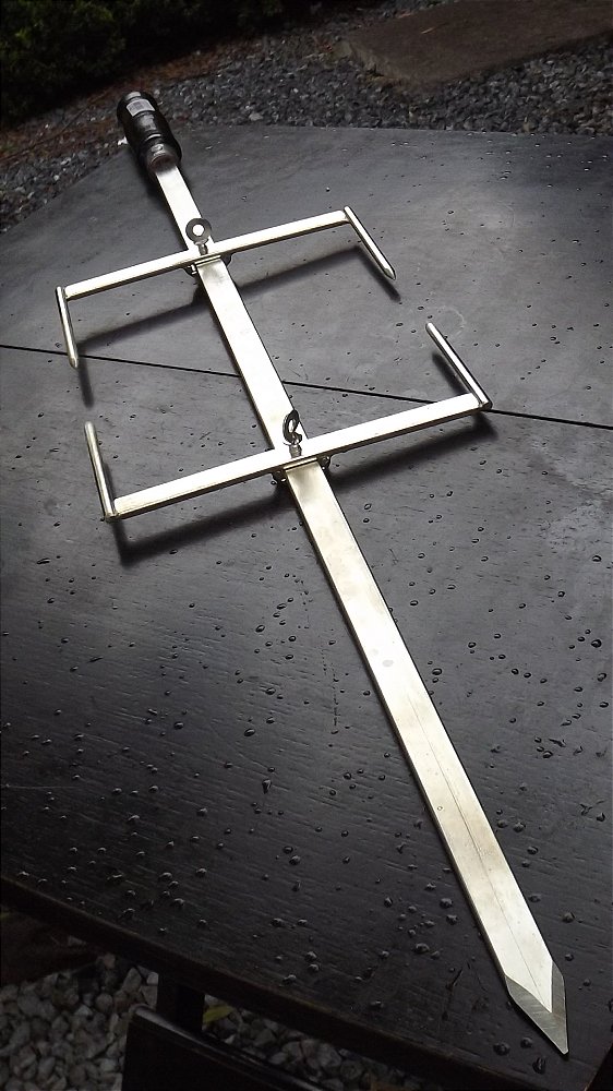 Espeto Costelão 81cm em INOX