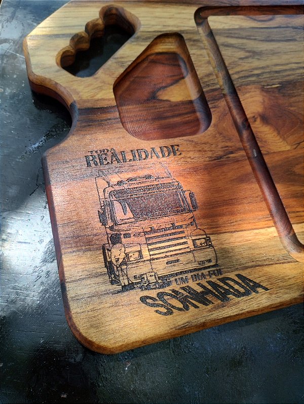 Tabua Corte De Carne Teca "scania"