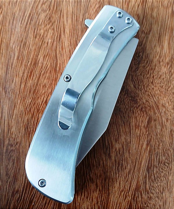 CANIVETE SEMI AUTOMATICO INOX COM CLIP DE BOLSO