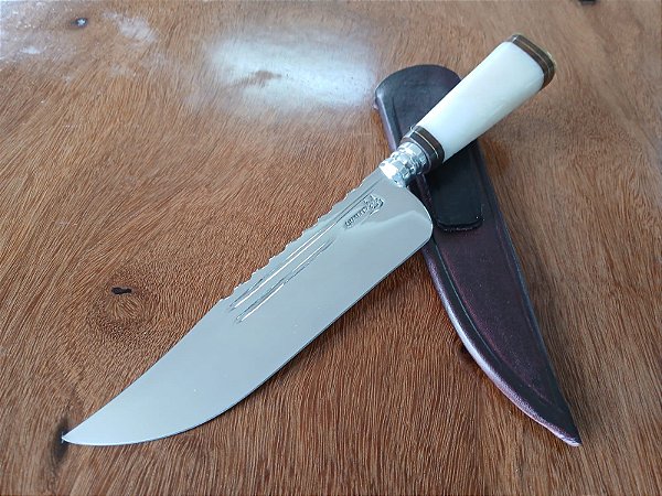 Faca 7" Inox Cabo Resina e Madeira