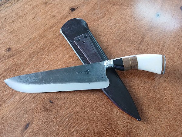 🔪 Faca 9” Picanheira em Aço Carbono – Estilo Inconfundível, Corte Preciso!