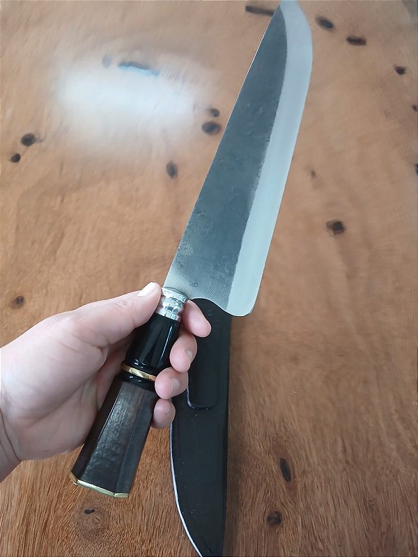 🔪 Faca 9” Picanheira em Aço Carbono – Estilo Inconfundível!