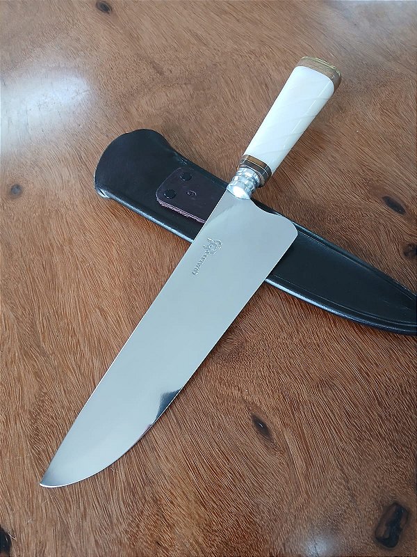 🔪 FACA 9” PICANHEIRA EM AÇO INOX – CORTE PRECISO, ESTILO INCONFUNDÍVEL!