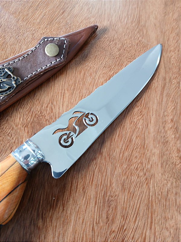 Faca de 7 Polegadas – Cabo Temático Moto Velocidade