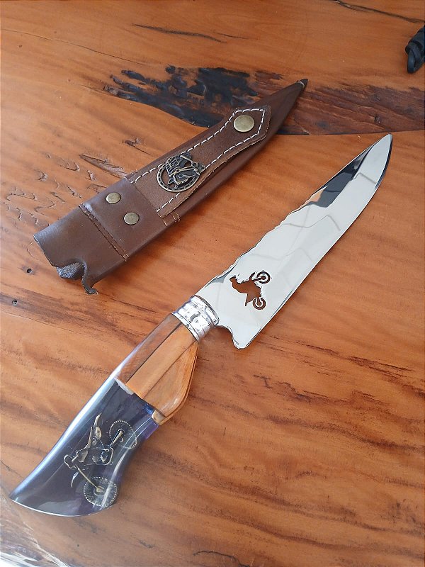 Faca de 7 Polegadas – Cabo Temático Motocross