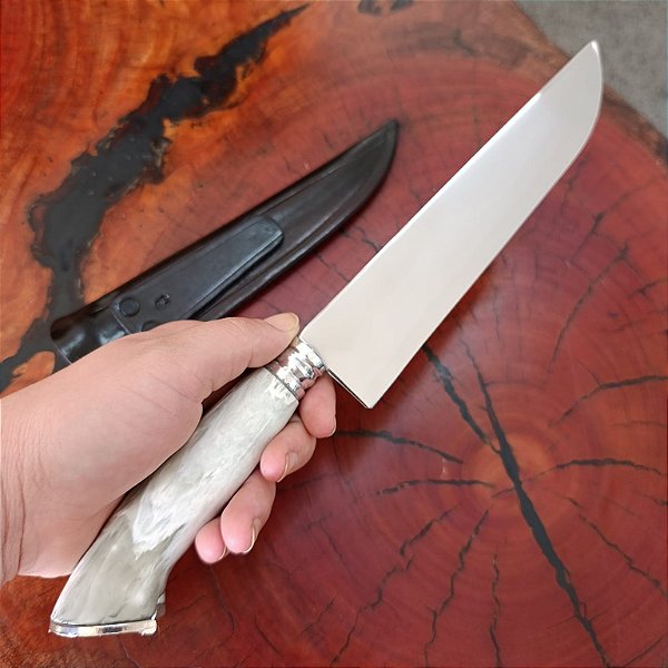 🔪 Faca Pata de Cavalo 8" em Aço Cirúrgico – Alta Qualidade