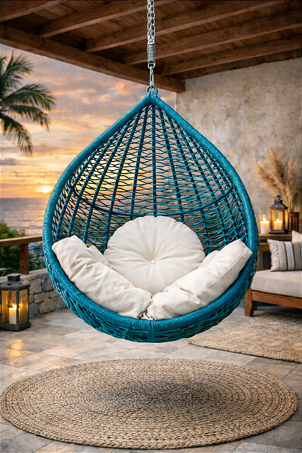 Balanço Gota Trama X – Tecimento em Corda Náutica (Sem Pedestal)