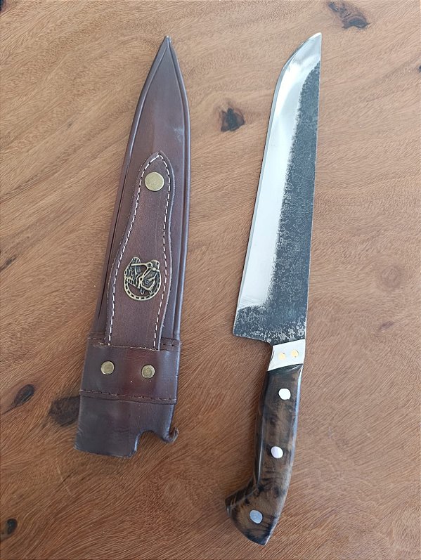 FACA 10 POLEGADAS ARTESANAL EM AÇO CARBONO 1070