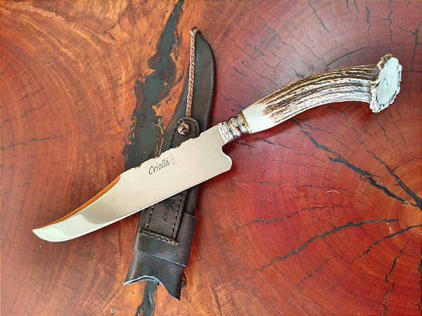 🔥 Faca Forjada em Inox – Elmo Peça Única e Artesanal 🔥