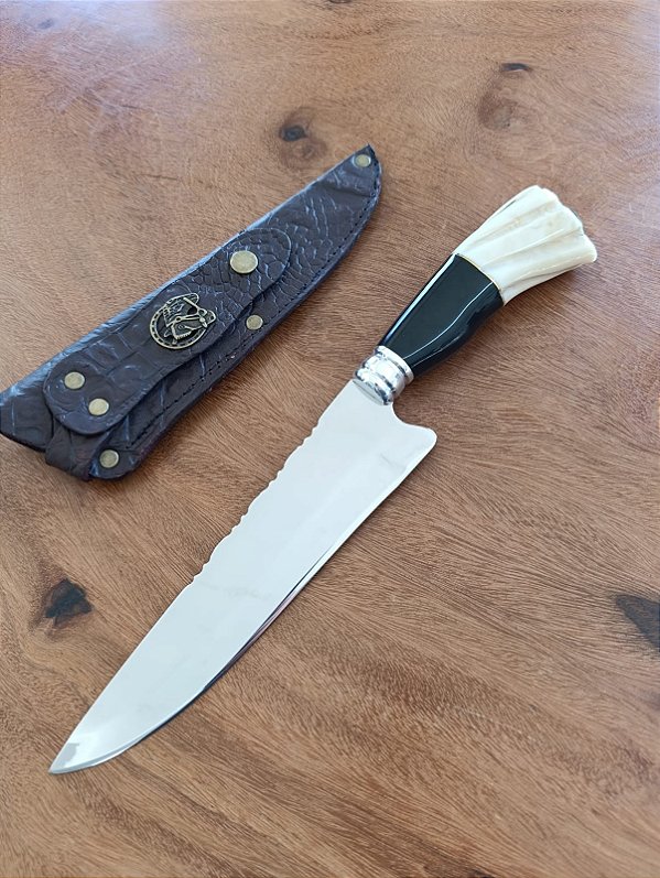 Faca Artesanal 8" em Inox – Corte Preciso, Resistência e Acabamento Premium