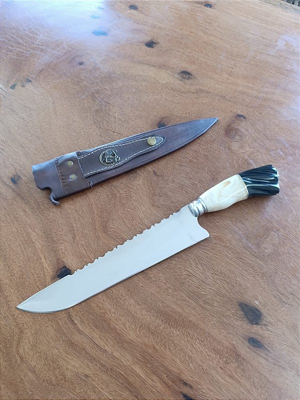 Faca Artesanal 10" em Inox – Corte Preciso, Resistência e Acabamento Premium