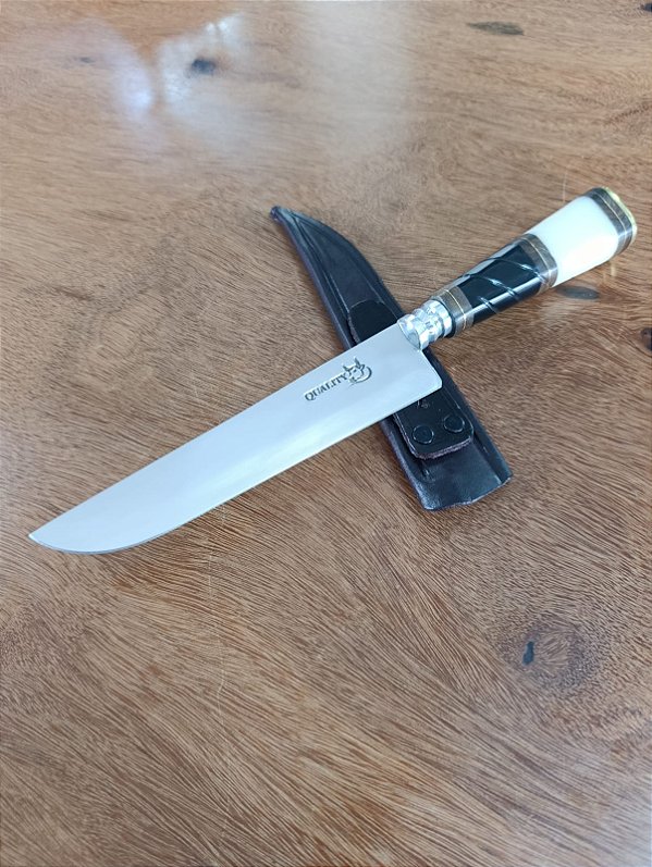 Faca Artesanal 7 Polegadas Inox Cirúrgico Churrasco Camping Cozinha