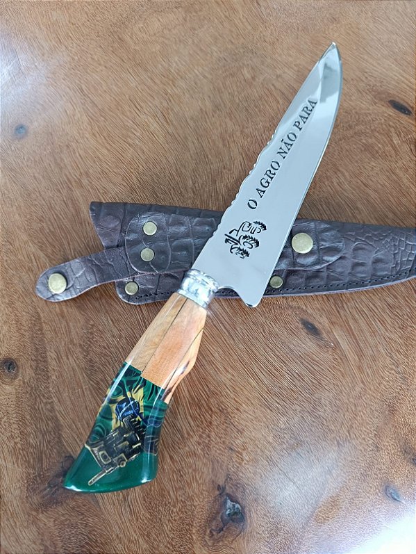 FACA 8 POLEGADAS HIBRIDA "AGRO É TOP" COLHEITADEIRA