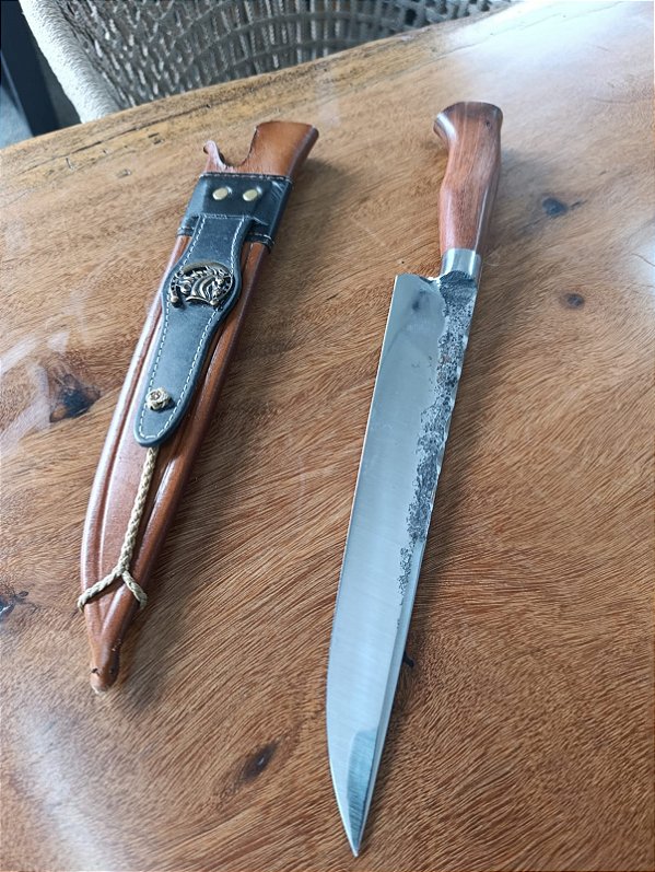 🔥 Faca Forjada em Aço 5160 – 10 Polegadas de Lâmina | Resistência, Corte Preciso e Durabilidade Extrema 🔥