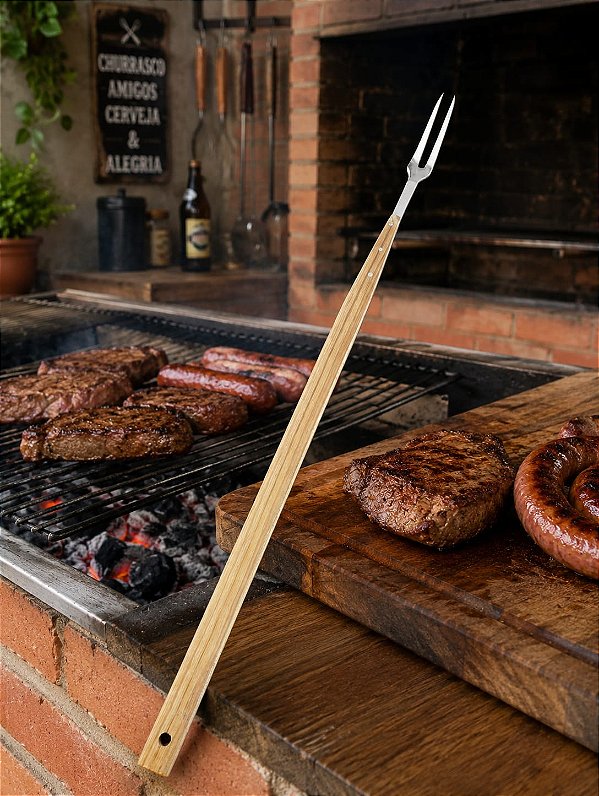 🔥 Garfo para Churrasco Premium 🔥