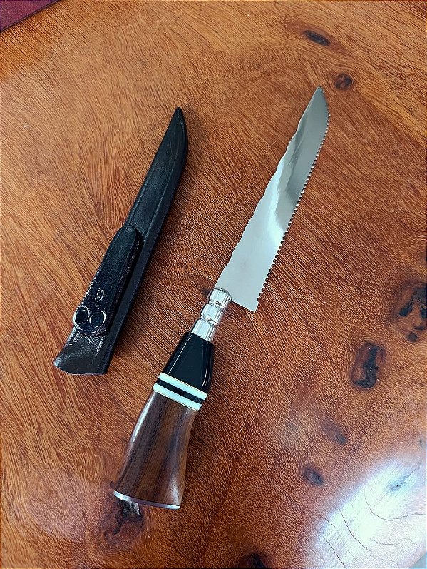🔪 Faca de serra , Serrilhada 6” – Aço Inox