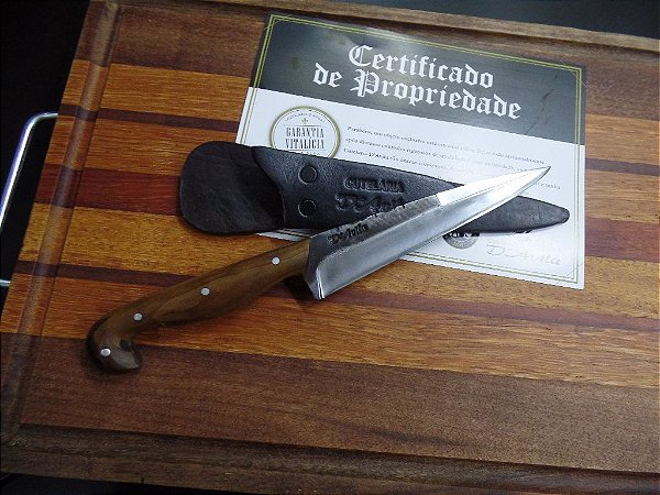 Faca Gaucha Laminada em Aço Carbono 5160 Cabo Sorocabano 6”.