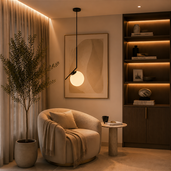 Luminária Pendente Lustre Inclinado Jabuticaba Preto Bola Globo Esfera Opaco Leitoso Moderno Luxo INL114