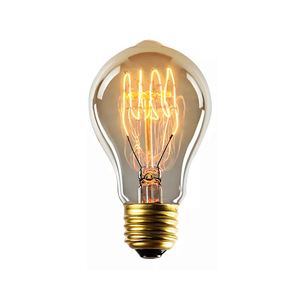 Lâmpada Filamento Carbono A19 Retrô Vintage 40w Branco Quente Bivolt ILAA19