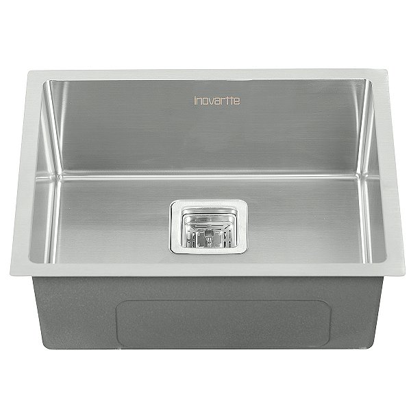 Cuba Cromada 54x44 cm Aço Inox 304 Cozinha Área Gourmet com Válvula Inovartte ICB04