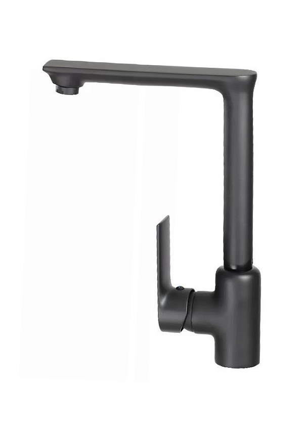 Torneira Monocomando Preto Fosco Slim Cozinha Ilha Área Gourmet Área Festa Inovartte IN43