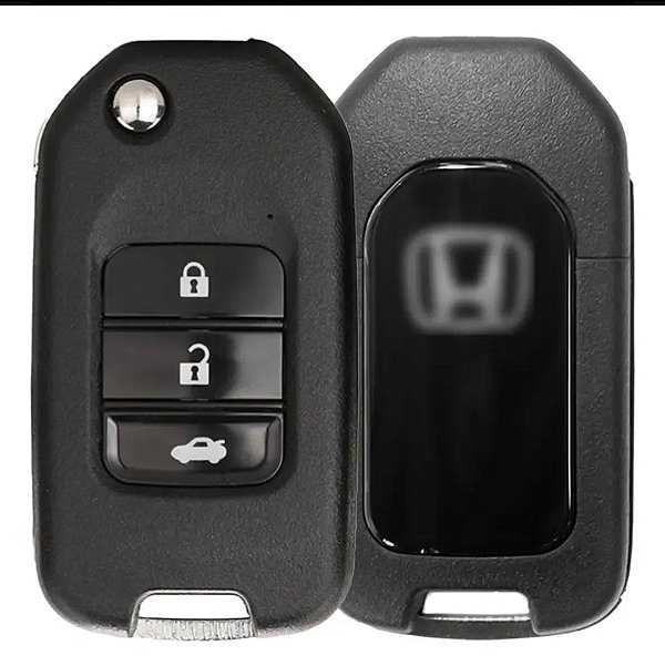Chave Canivete Honda Civic City 3 Botões