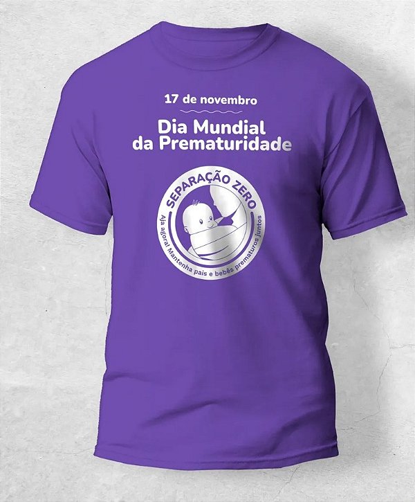 Camiseta Infantil Dia Mundial da Prematuridade 2022