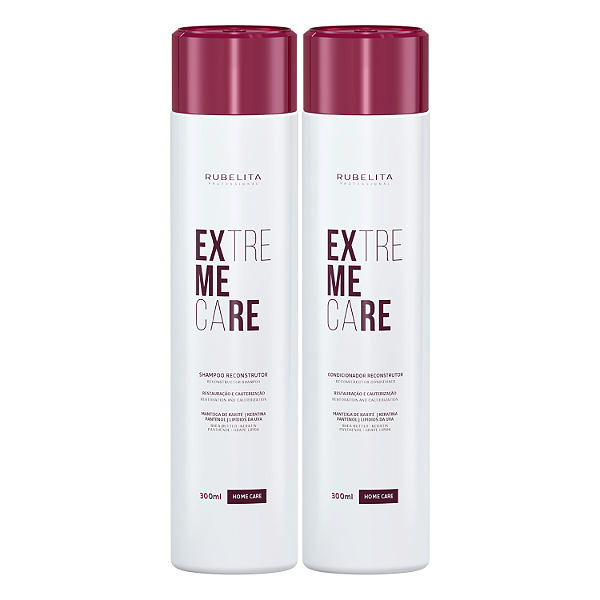 Kit Reconstrução Home Care Extreme Care (Shampoo + Condicionador)