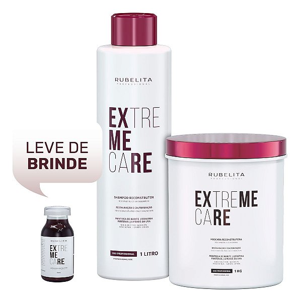 Kit Lavatório Extreme Care + Brinde Ampola Extreme Care