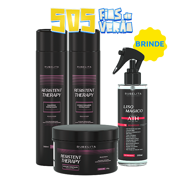 Kit Resistent Therapy Alto Impacto Hidratação + Brinde Liso Mágico 200ml