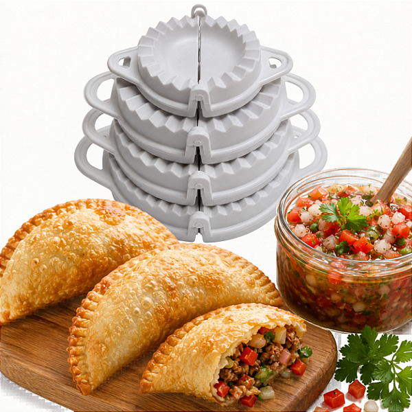 Conjunto de Formas para Pastel, Risole e Salgados – 4 Modeladores