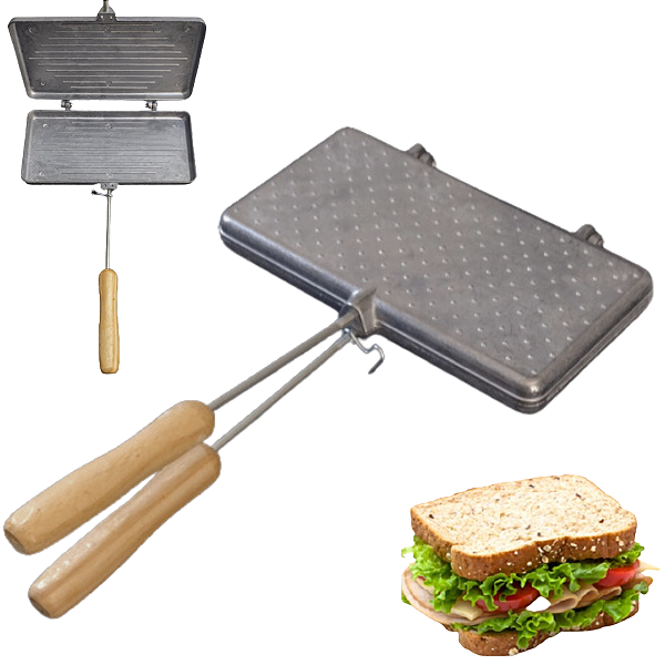 Sanduicheira Dupla de Alumínio – Forma Baurutex para Fogão