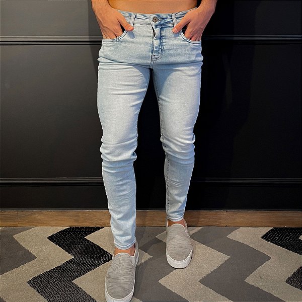 Calça Jeans Super Skinny Claro