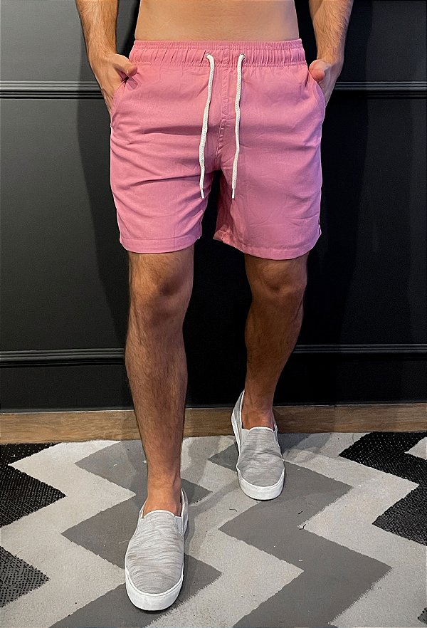 Short Linho Rosa Vidic