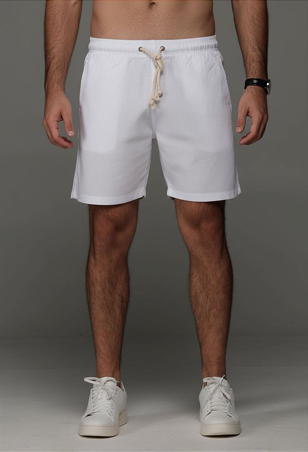 Short Linho Branco Vidic