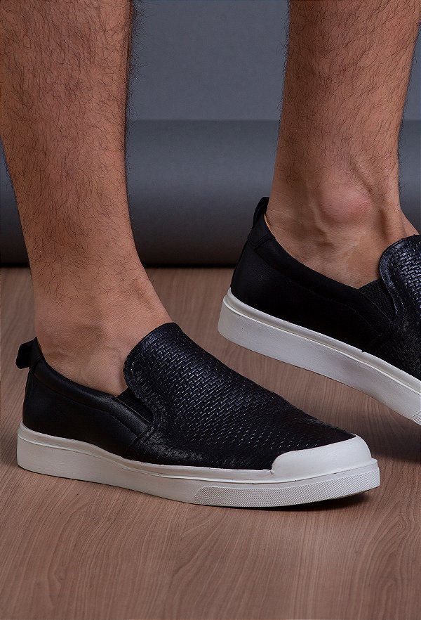 Slip On Vidic Preto Tressê