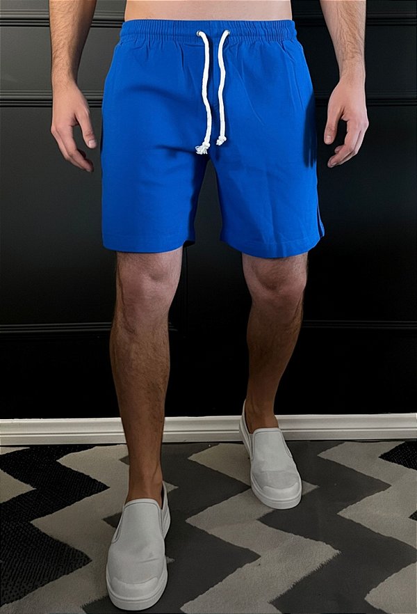 Short Linho Azul Royal Vidic