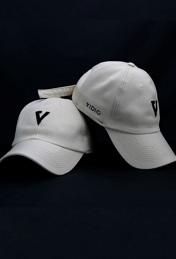Boné Dad Hat Bege Logo V Vidic