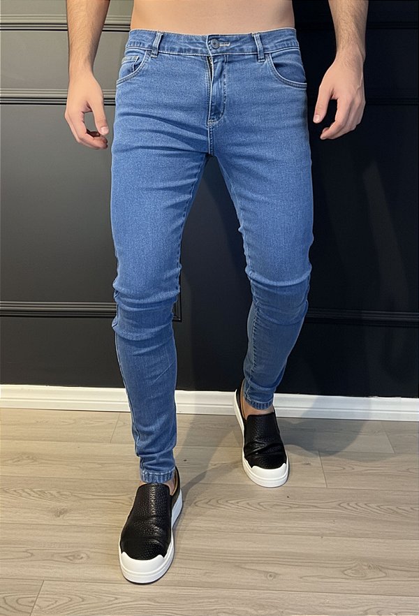 Calça Jeans Skinny Azul Clássico