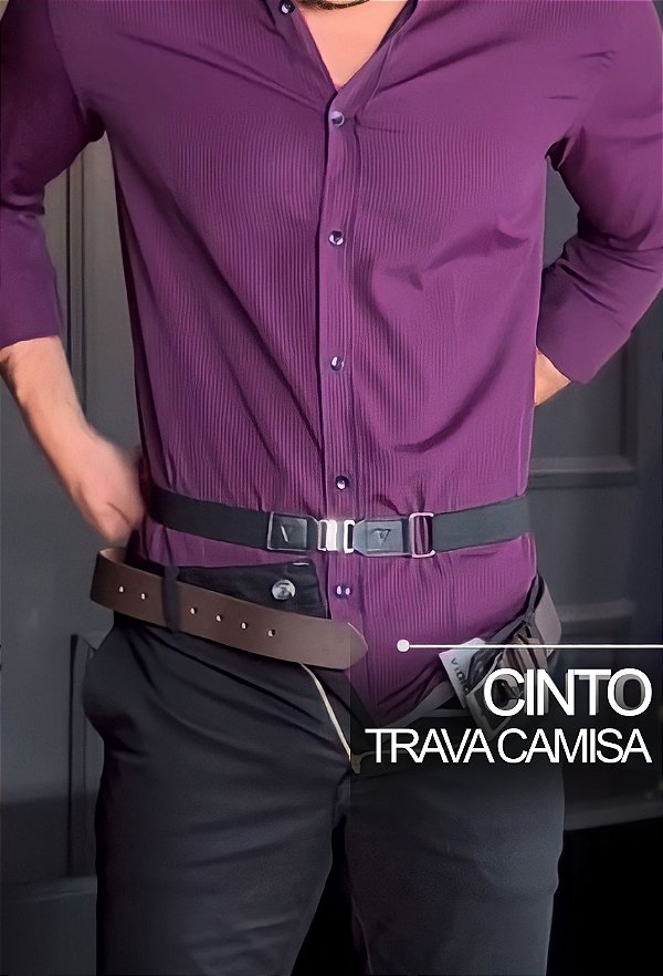 Cinto Trava Camisa Vidic Preto