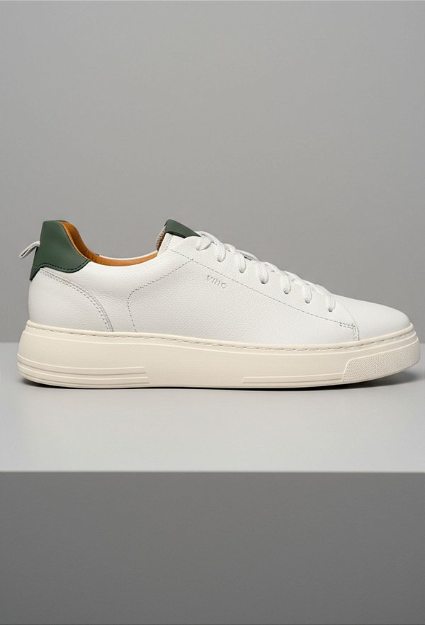 Tênis Sneaker Vidic Dallas Branco e Verde