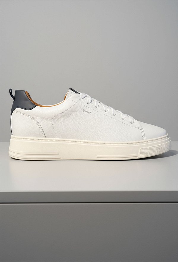 Tênis Sneaker Vidic Dallas Branco e Marinho