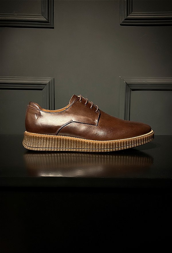 Sapato Derby Roma Vidic Conhaque