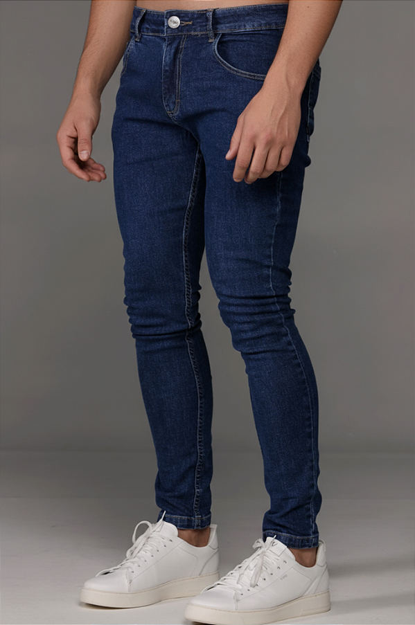 Calça Jeans Skinny Vidic Azul Indigo