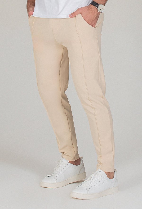 Calça Alfaiataria Tech Vidic Areia