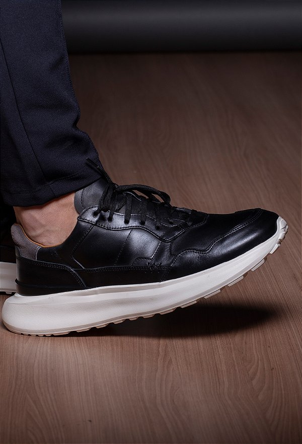 Sneaker Vidic Volcan Preto e Grafite