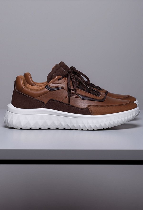 Sneaker Vidic Fleek Conhaque