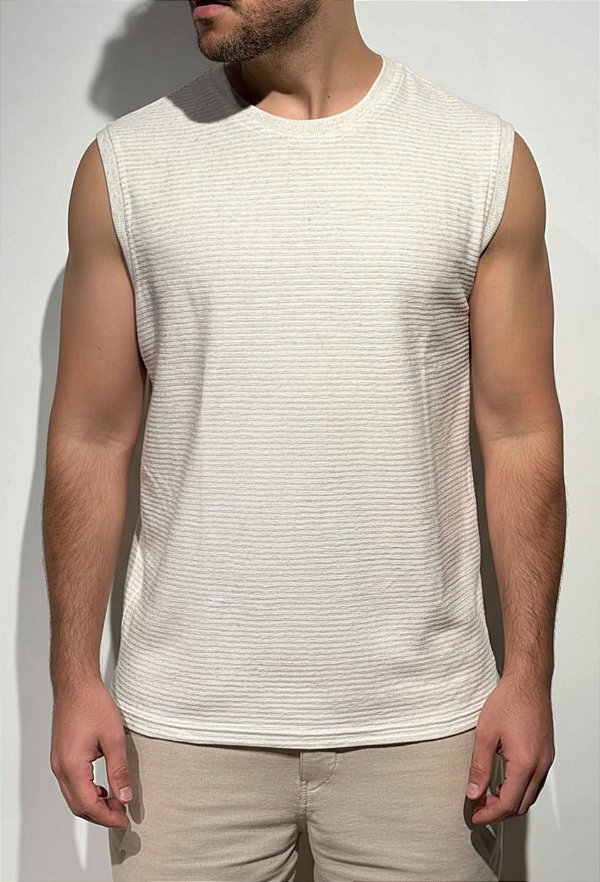 Regata Machão Areia Texturizada Vidic