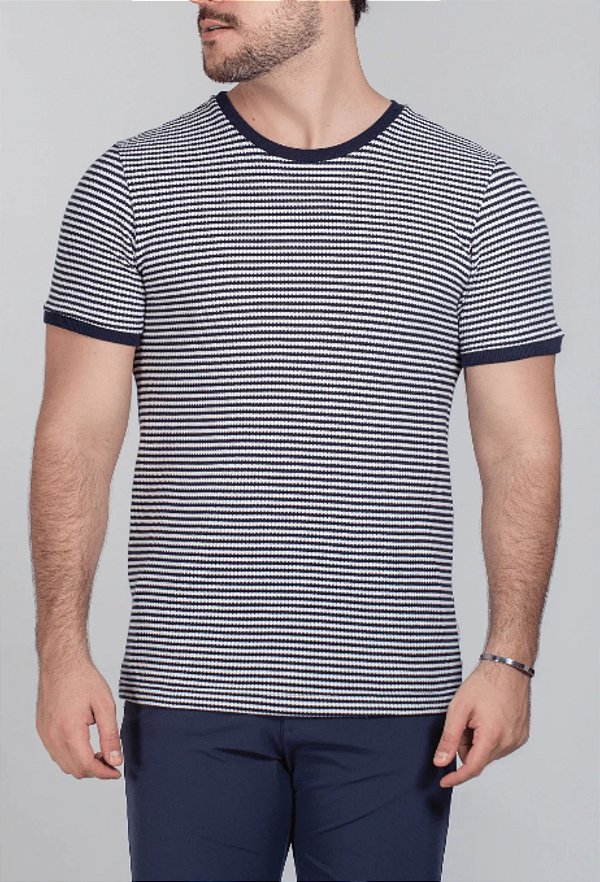 Camiseta Listrada Navy Vidic